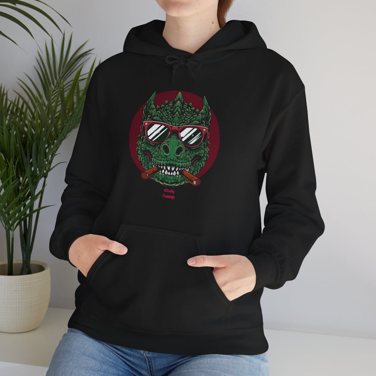 Dragon Graphic Hoodie - Unisex Sweatshirt, Unique Gift for Gamers, Music Lovers, Halloween, Streetwear, Tattoo Style, Trendy Apparel