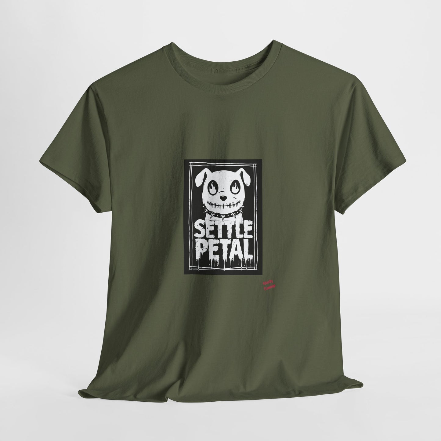 Settle Petal Dog Tee | Fun Unisex Cotton T-Shirt for Casual Wear