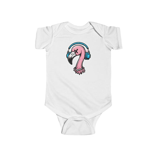 Kitschy Flamingo Baby Bodysuit - Cute Infant Outfit, Summer Wear, Baby Shower Gift, Trendy Newborn Clothing, Playful Baby Apparel