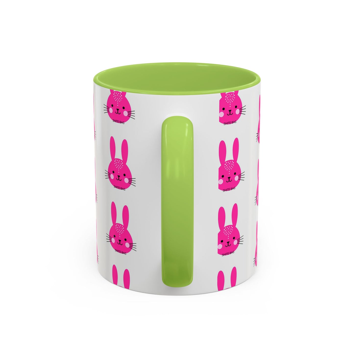 Cute Sweary Bunny Accent Coffee Mug - Fun Kitchen Decor, Coffee Lover's Cup