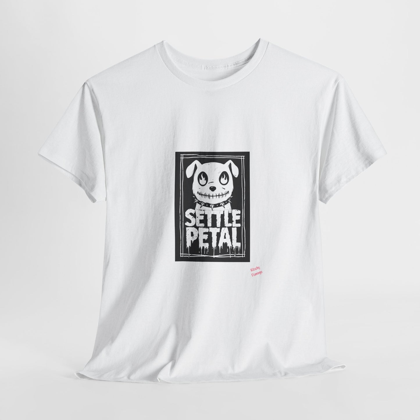 Settle Petal Dog Tee | Fun Unisex Cotton T-Shirt for Casual Wear