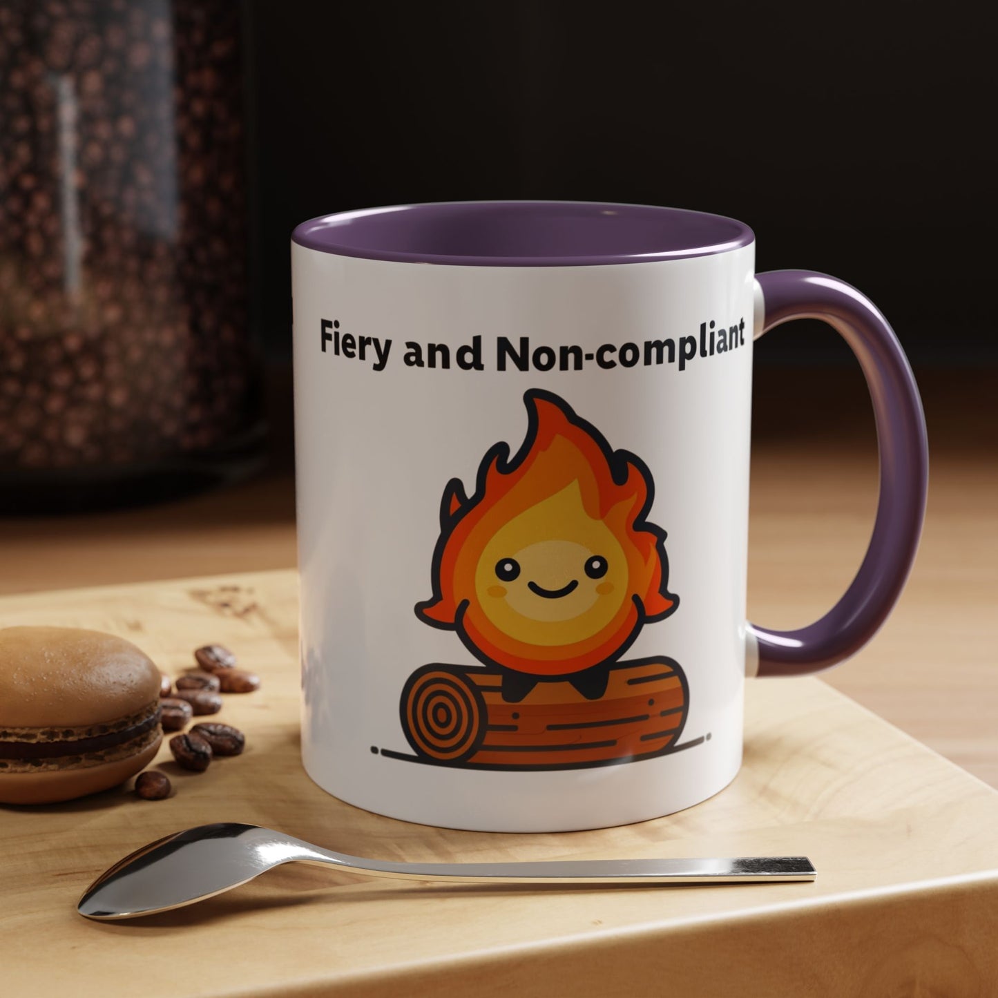 Fiery Coffee Mug | Fun Campfire Theme | Perfect Gift for Campers, Nature Lovers, Cozy Mornings, Birthdays, Holidays