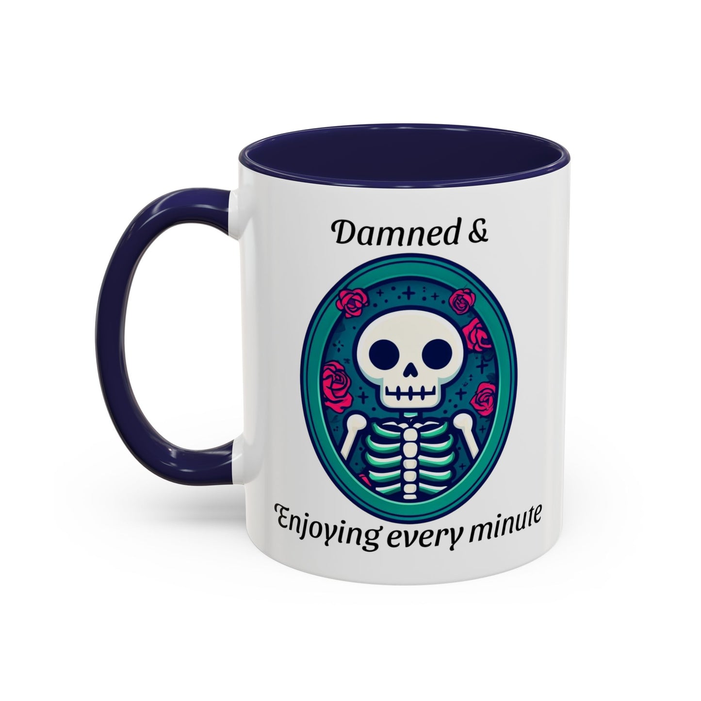 Skeleton Themed Accent Coffee Mug for Halloween Lovers - Perfect Gift for Spooky Season, Unique Mug, Gothic Decor, Coffee Lovers, Gift Idea
