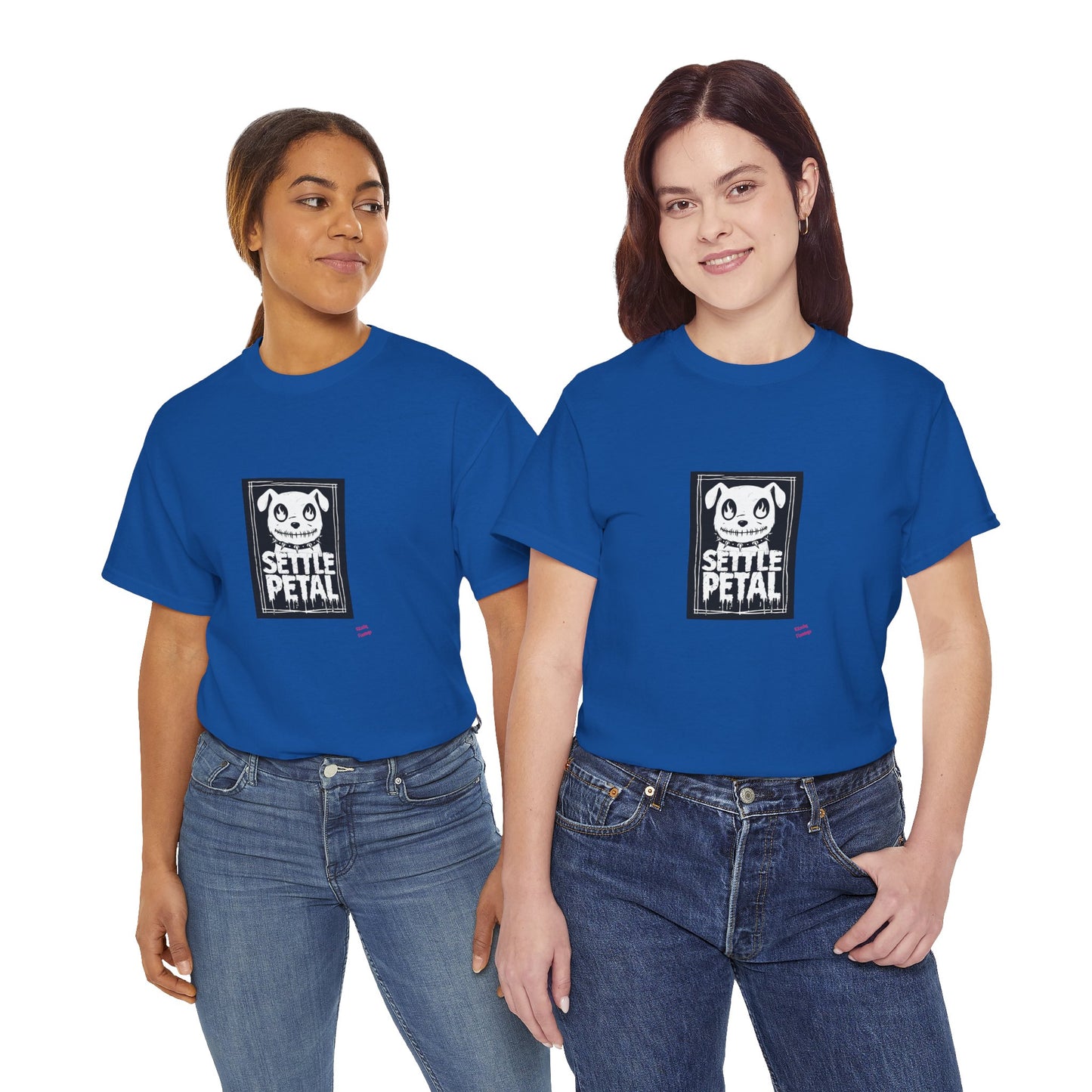 Settle Petal Dog Tee | Fun Unisex Cotton T-Shirt for Casual Wear