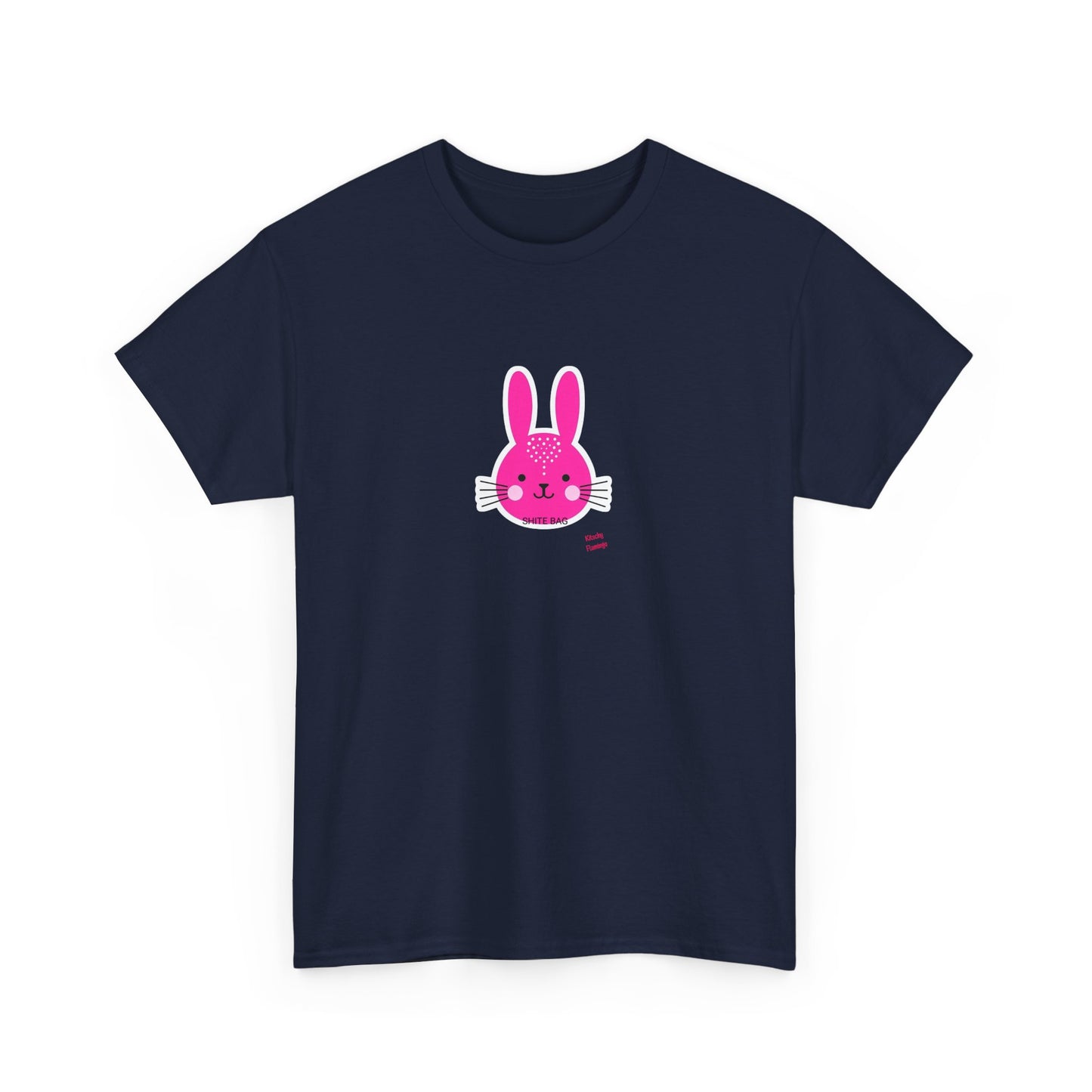 Sh*tebag Bunny Unisex Heavy Cotton Tee - Funny Graphic T-Shirt for Animal Lovers, Streetwear Fashion, Casual Wear, Lighthearted Style