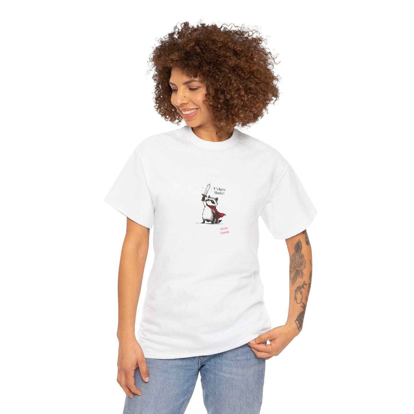 Playful Raccoon Graphic Cotton Tee, Funny Animal Shirt, Unisex Gift, Cute Humour Top, Casual Wear