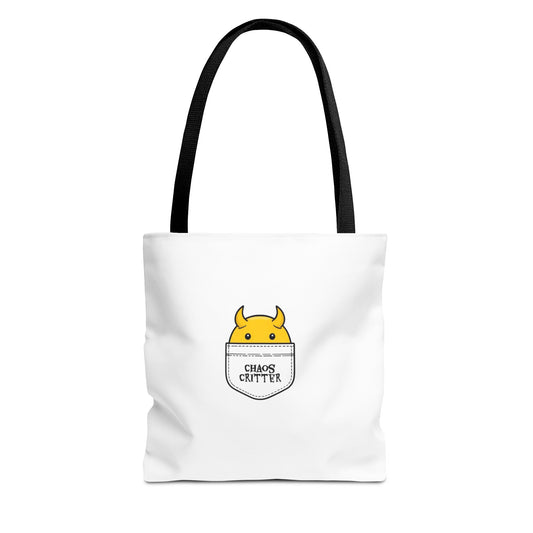 Chaos Critter Tote Bag, Fun Tote for All Occasions, Perfect Gift for Students, Eco-Friendly Shopping Bag, Cute Design, Everyday Use