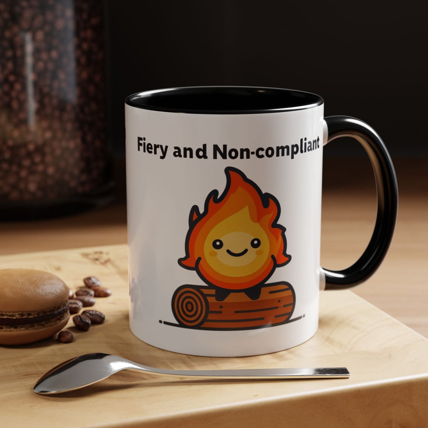Fiery Coffee Mug | Fun Campfire Theme | Perfect Gift for Campers, Nature Lovers, Cozy Mornings, Birthdays, Holidays