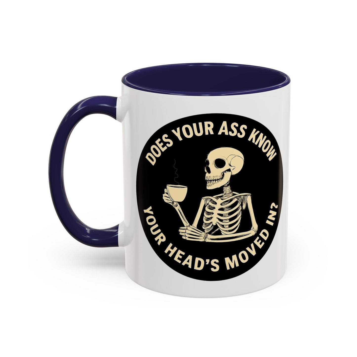 Funny Skeleton Coffee Mug - Whimsical Gift for Coffee Lovers, Halloween Decor, Unique Office Mug, Morning Motivation, Humorous Tea Cup