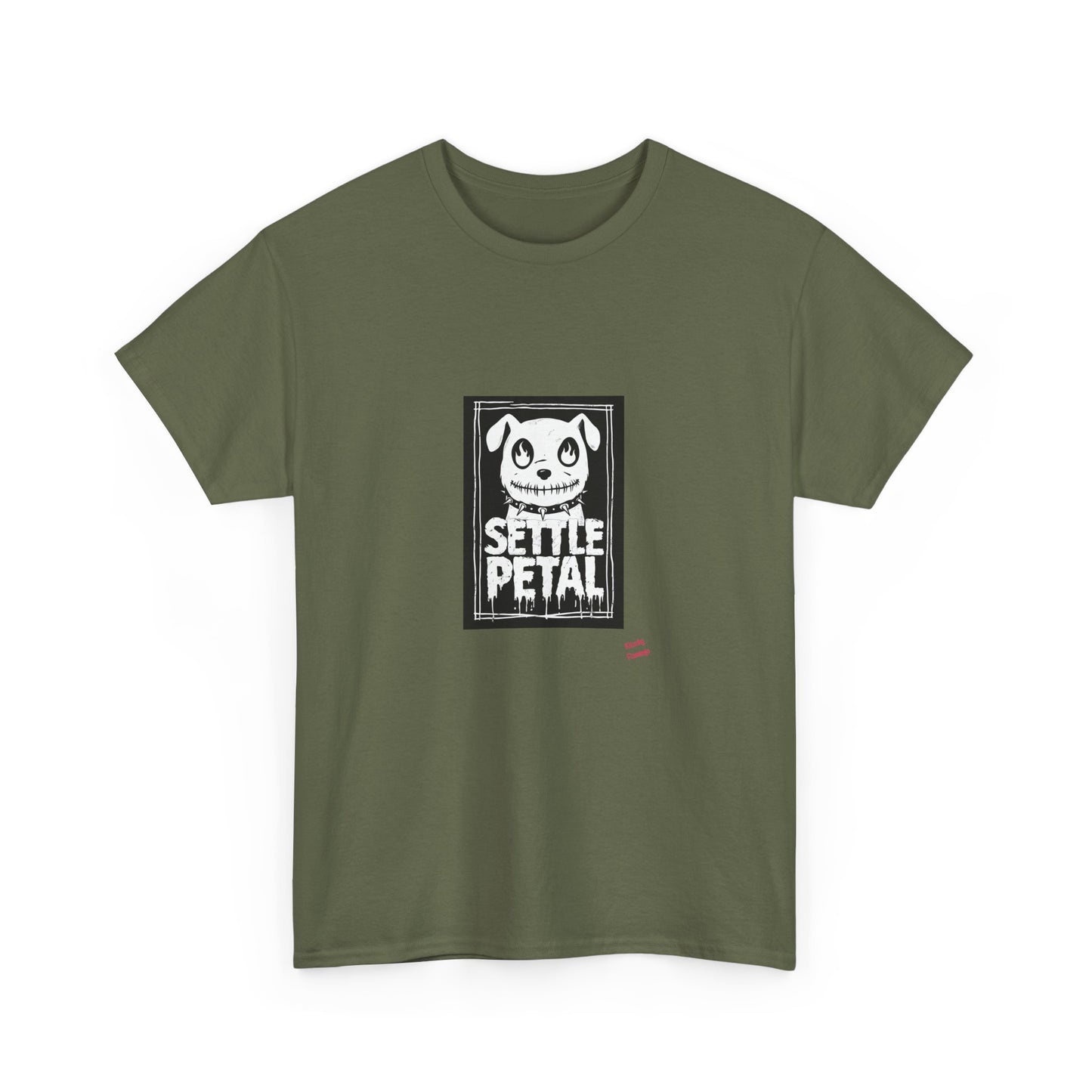 Settle Petal Dog Tee | Fun Unisex Cotton T-Shirt for Casual Wear