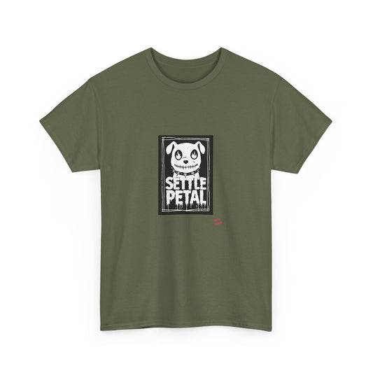 Settle Petal Dog Tee | Fun Unisex Cotton T-Shirt for Casual Wear