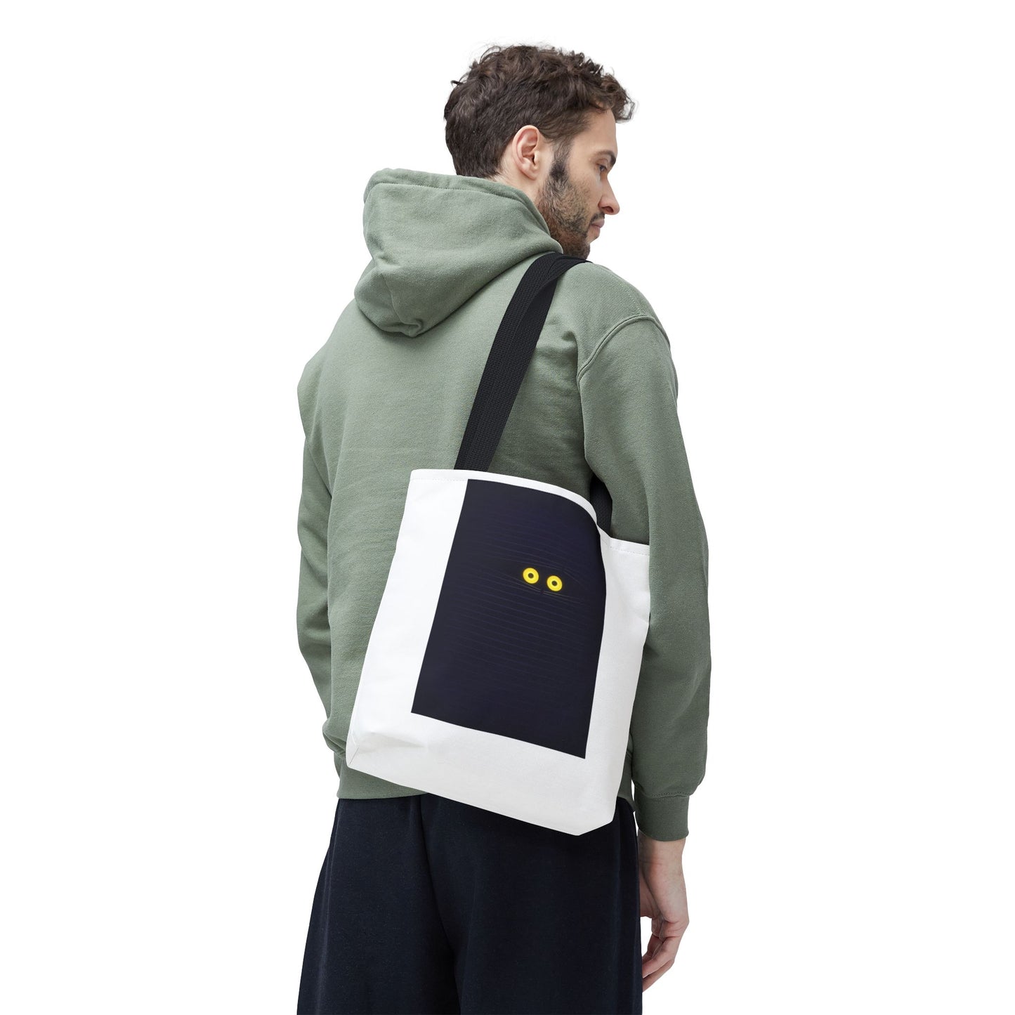 Spooky Eyes Tote Bag, Unique Art Tote, Eco-Friendly Shopping Bag, Stylish Everyday Carryall