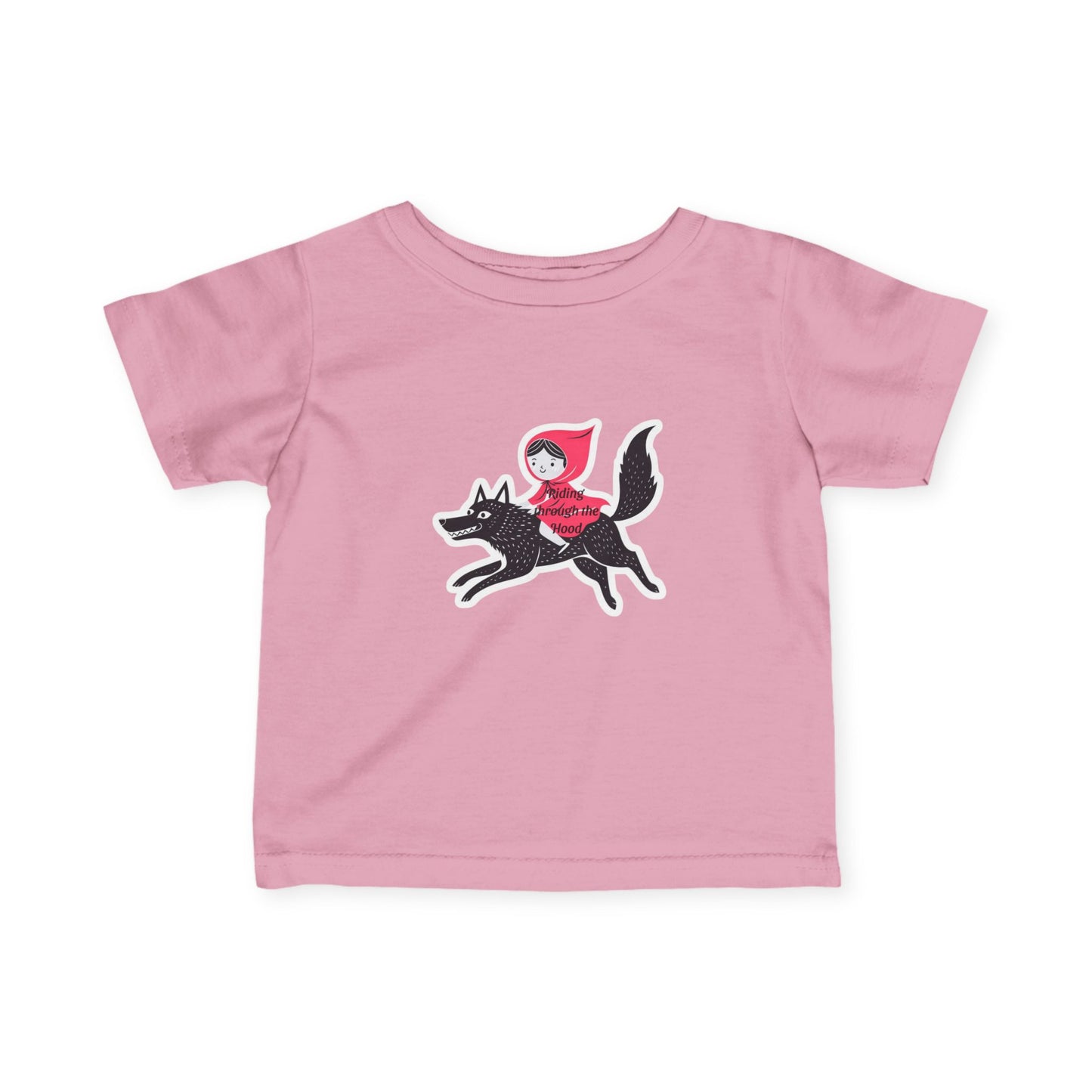 Whimsical Infant Tee - Little Red Riding Hood Adventure, Baby T-Shirt, Kids Clothing, Nursery Gift, Toddler Apparel