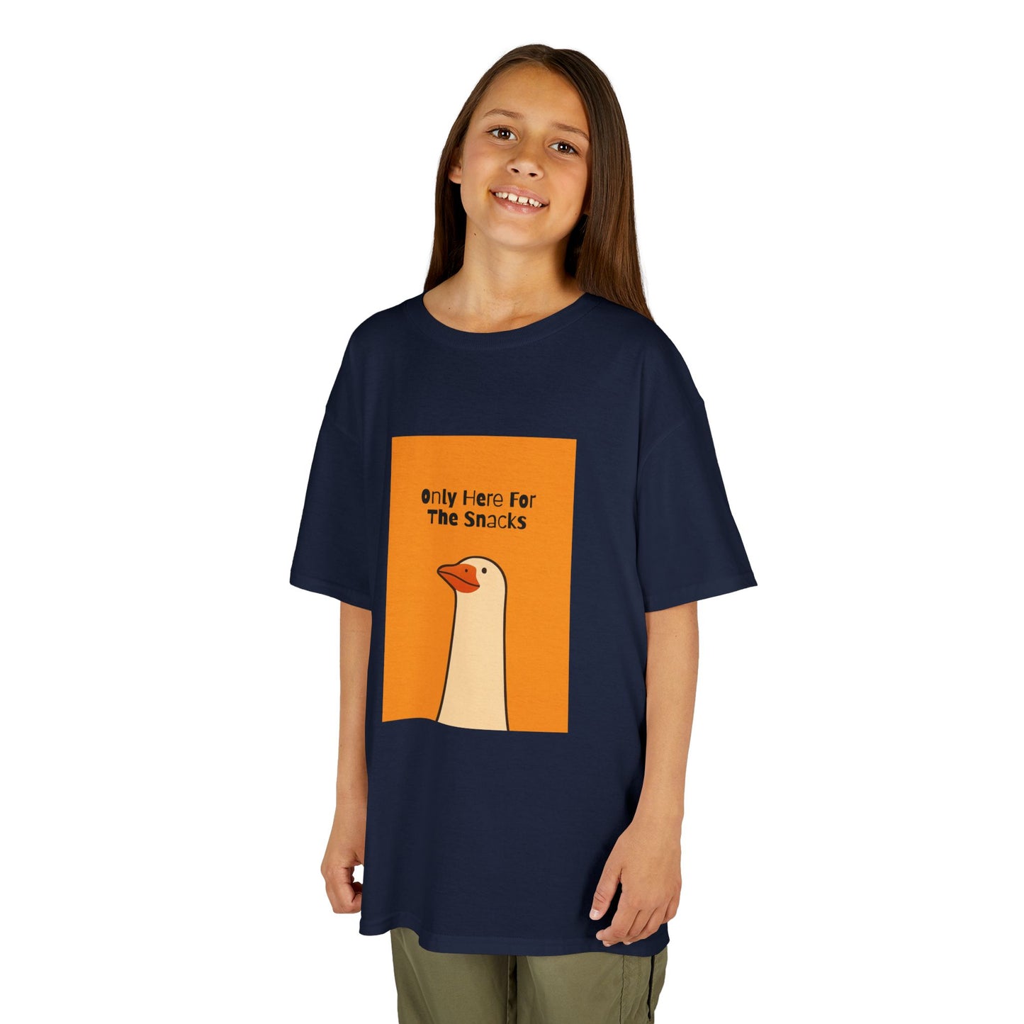 Only Here For The Snacks-Themed Kids Tee, Funny Kids T-Shirt, Cute Children's Apparel, Gift for Snack Lovers, Perfect for Birthday and Playdates