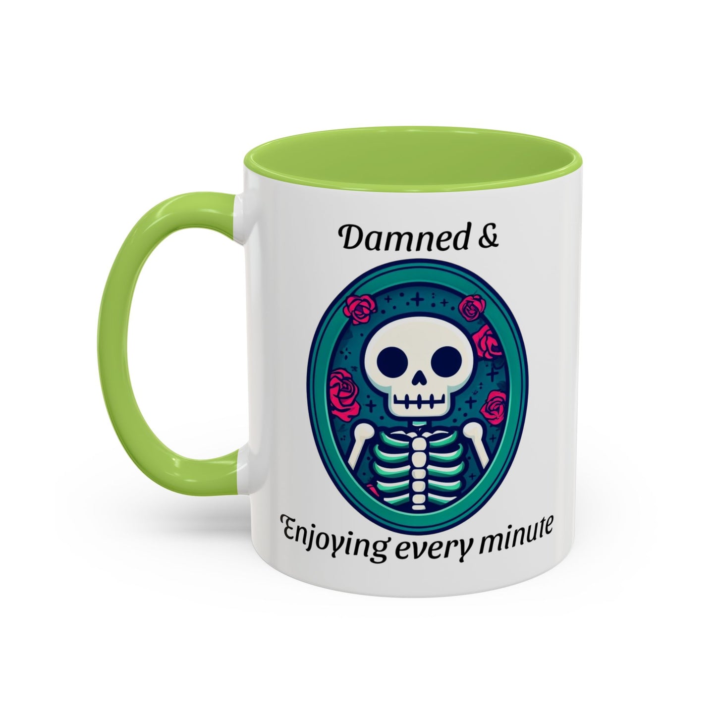Skeleton Themed Accent Coffee Mug for Halloween Lovers - Perfect Gift for Spooky Season, Unique Mug, Gothic Decor, Coffee Lovers, Gift Idea