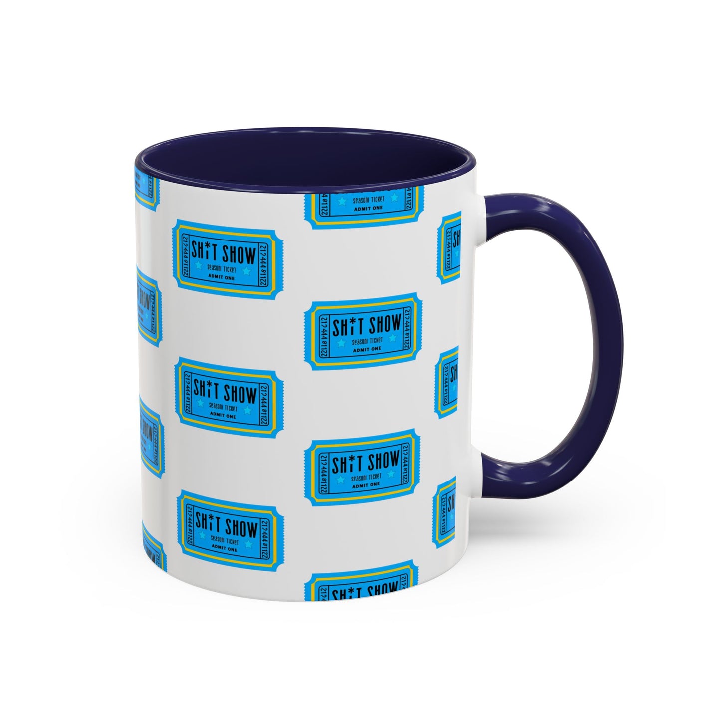 Accent Coffee Mug - 'Sh*t Snow' Design - Fun Gift for Coffee Lovers, Funny Mug for Winter, Unique Holiday Present, Hot Cocoa Cup