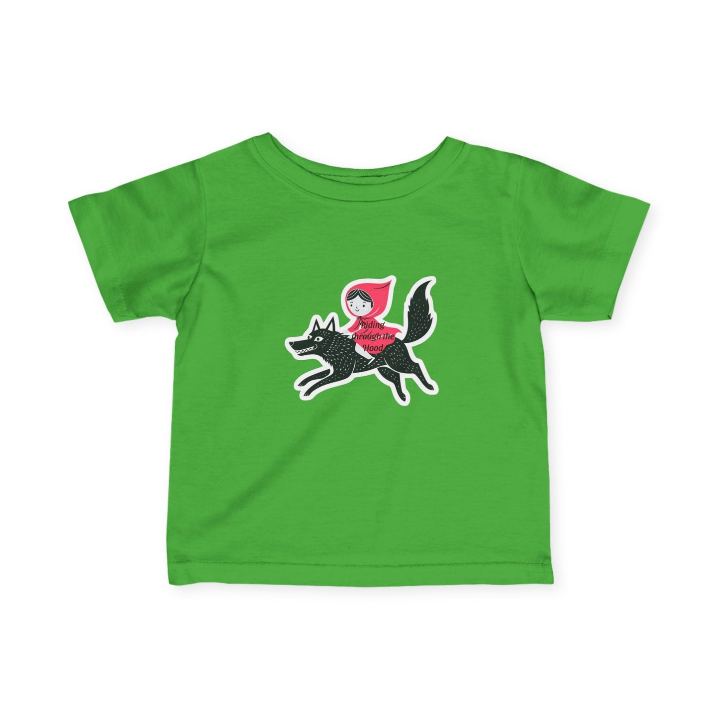 Whimsical Infant Tee - Little Red Riding Hood Adventure, Baby T-Shirt, Kids Clothing, Nursery Gift, Toddler Apparel