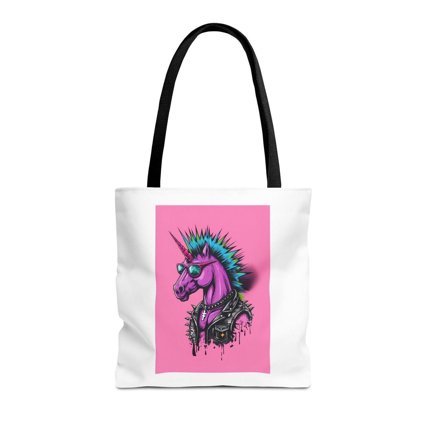 Punky Unicorn Tote Bag, Colourful Canvas Bag for Art Lovers, Perfect Gift for Birthdays, Pride, and Everyday Use
