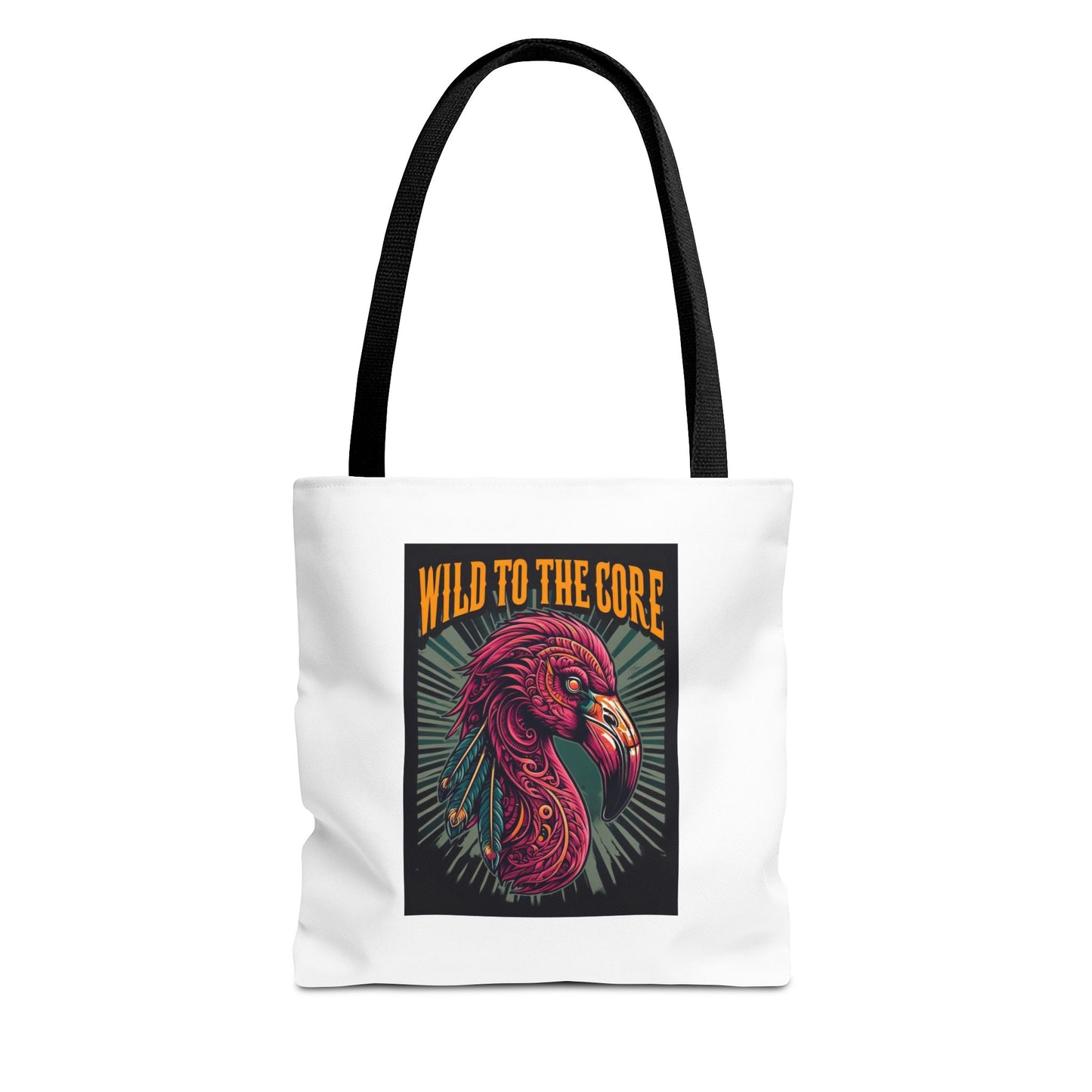 Wild FlamingoTote Bag, Eco-Friendly Shopping Tote, Unique Gift, Trendy Handbag, Wild to the Core Design