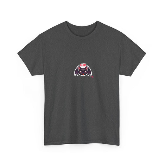 Cute Bat Graphic Unisex Heavy Cotton Tee, Halloween Shirt, Spooky Graphic Tee, Gift for Bat Lovers, Casual Wear, Fall Fashion