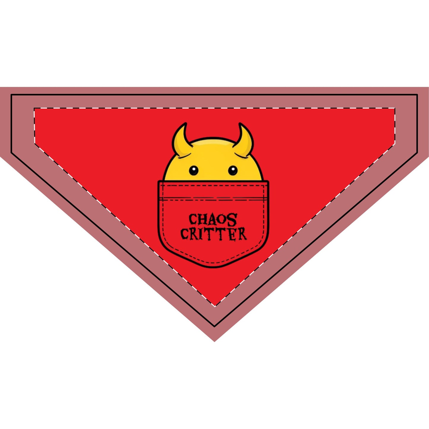 Chaos Critter Clip-on Pet Bandana | Fun Pet Accessory, Dog Bandana, Cat Bandana, Pet Costume, Holiday Gift