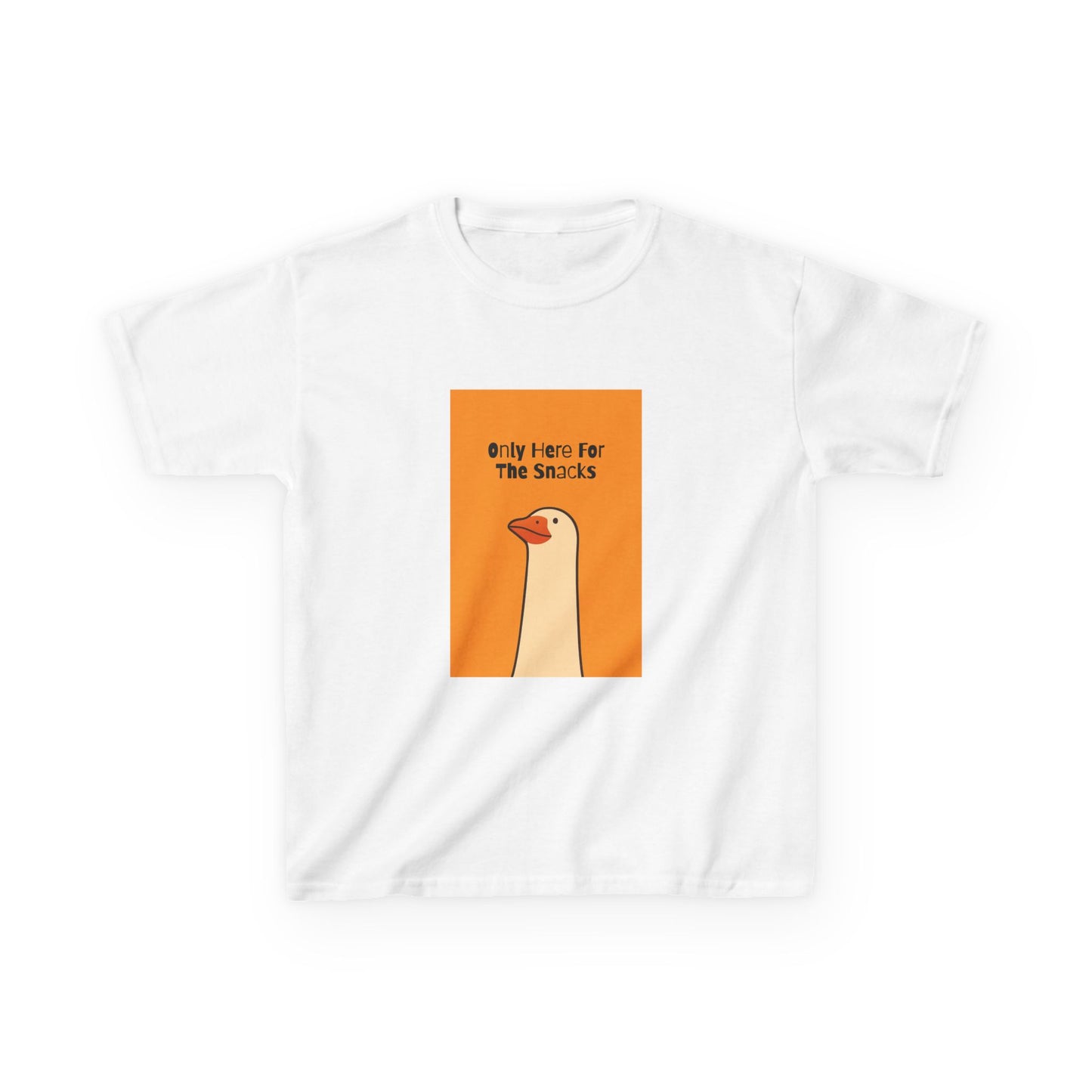 Only Here For The Snacks-Themed Kids Tee, Funny Kids T-Shirt, Cute Children's Apparel, Gift for Snack Lovers, Perfect for Birthday and Playdates