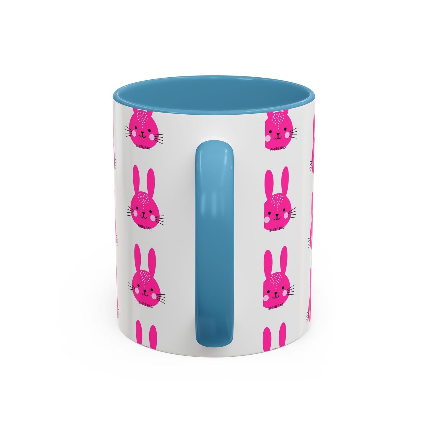 Cute Sweary Bunny Accent Coffee Mug - Fun Kitchen Decor, Coffee Lover's Cup