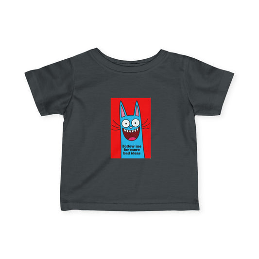 Playful Infant Tee with Funny Cat Design, Cute Baby T-Shirt, Gift for New Parents, Toddler Clothing, Children's Apparel, Funny Kitten Top