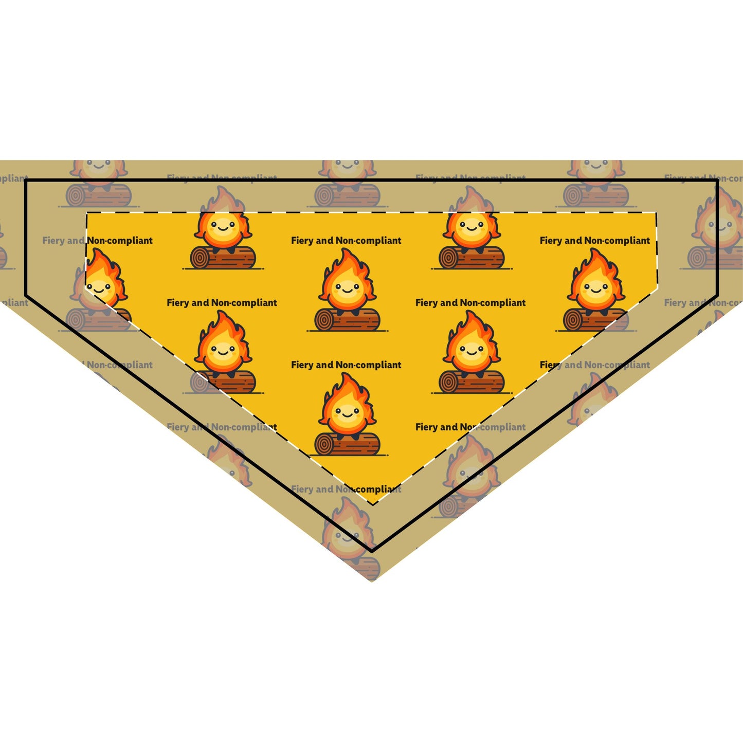 Fiery Clip-on Pet Bandana for Adventurous Pets, Cute Pet Accessory, Campfire Themed Dog Scarf, Fun Outdoor Pet Gear, Fire and [...]