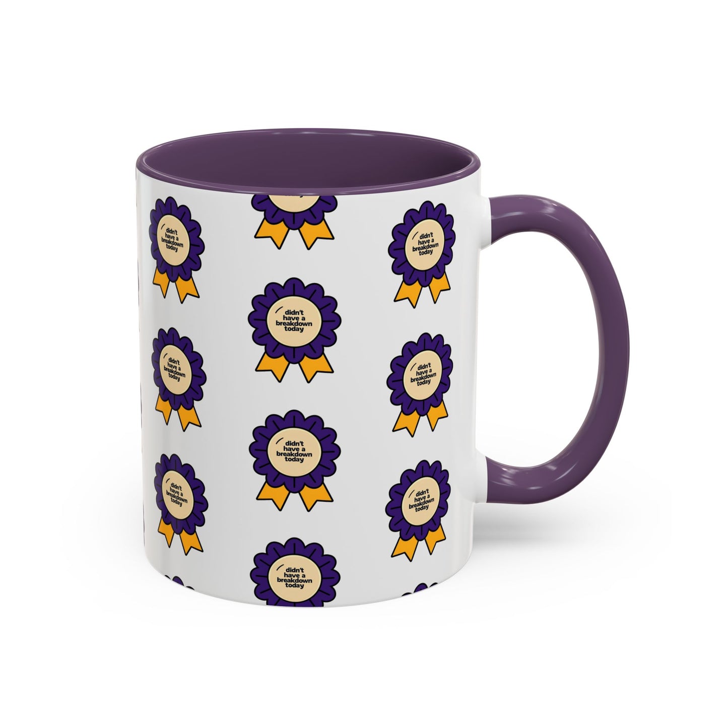 Purple Ribbon Award Coffee Mug | Winner's Gift, Celebration Mug, Office Decor, Unique Personalized Cup, Award Ceremony