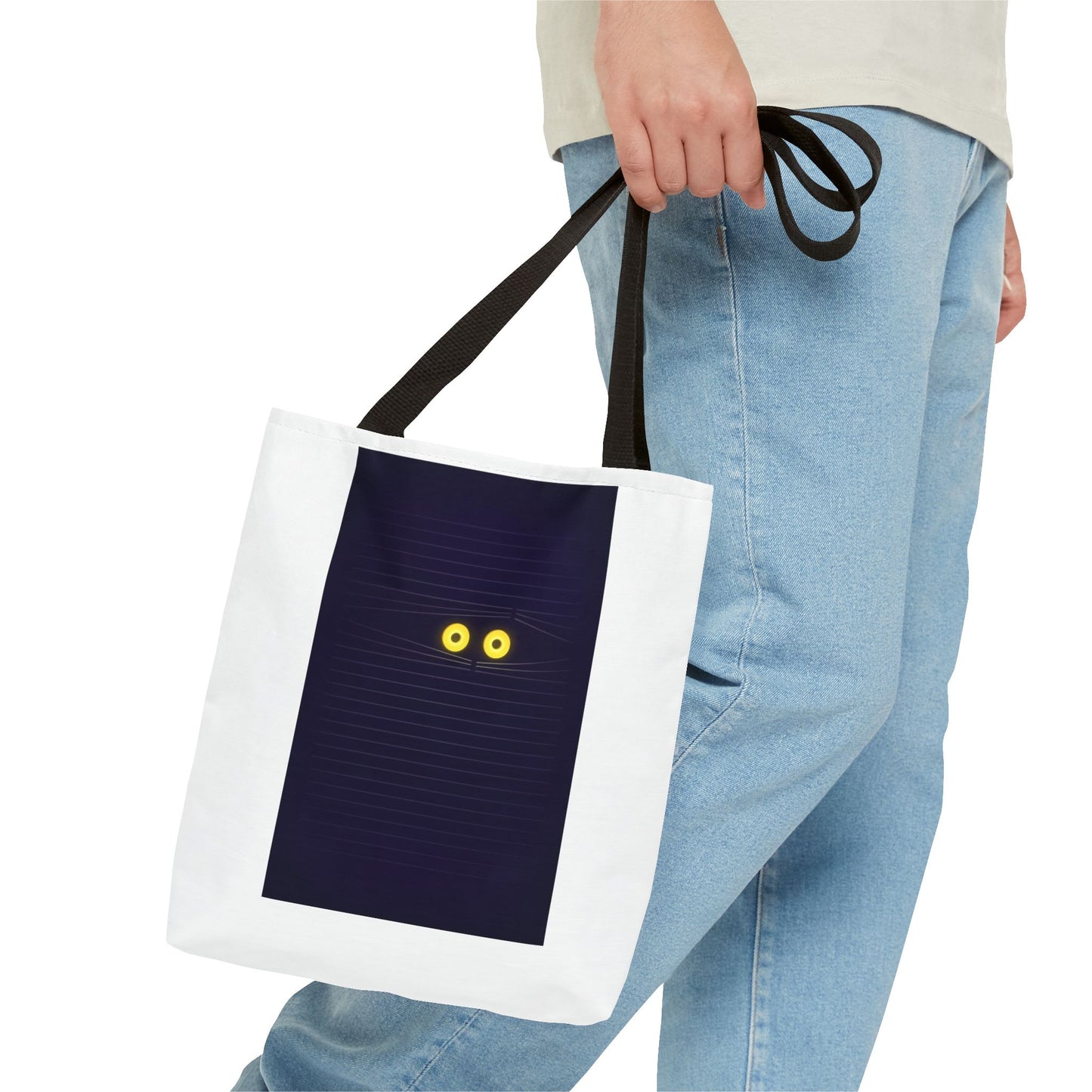 Spooky Eyes Tote Bag, Unique Art Tote, Eco-Friendly Shopping Bag, Stylish Everyday Carryall