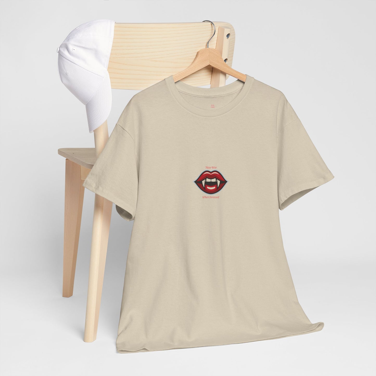 Bold Lips Unisex Heavy Cotton Tee, Graphic Tee, Casual Wear, Trendy T-Shirt, Gift for Her, Gift for Him, Everyday Style