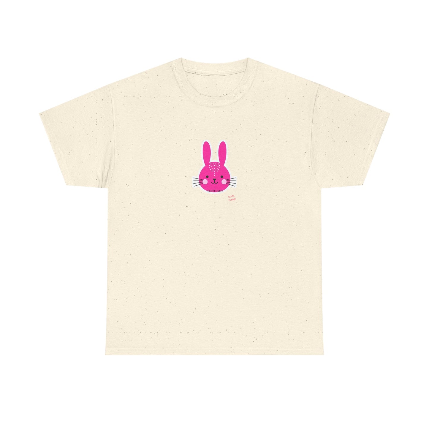 Sh*tebag Bunny Unisex Heavy Cotton Tee - Funny Graphic T-Shirt for Animal Lovers, Streetwear Fashion, Casual Wear, Lighthearted Style