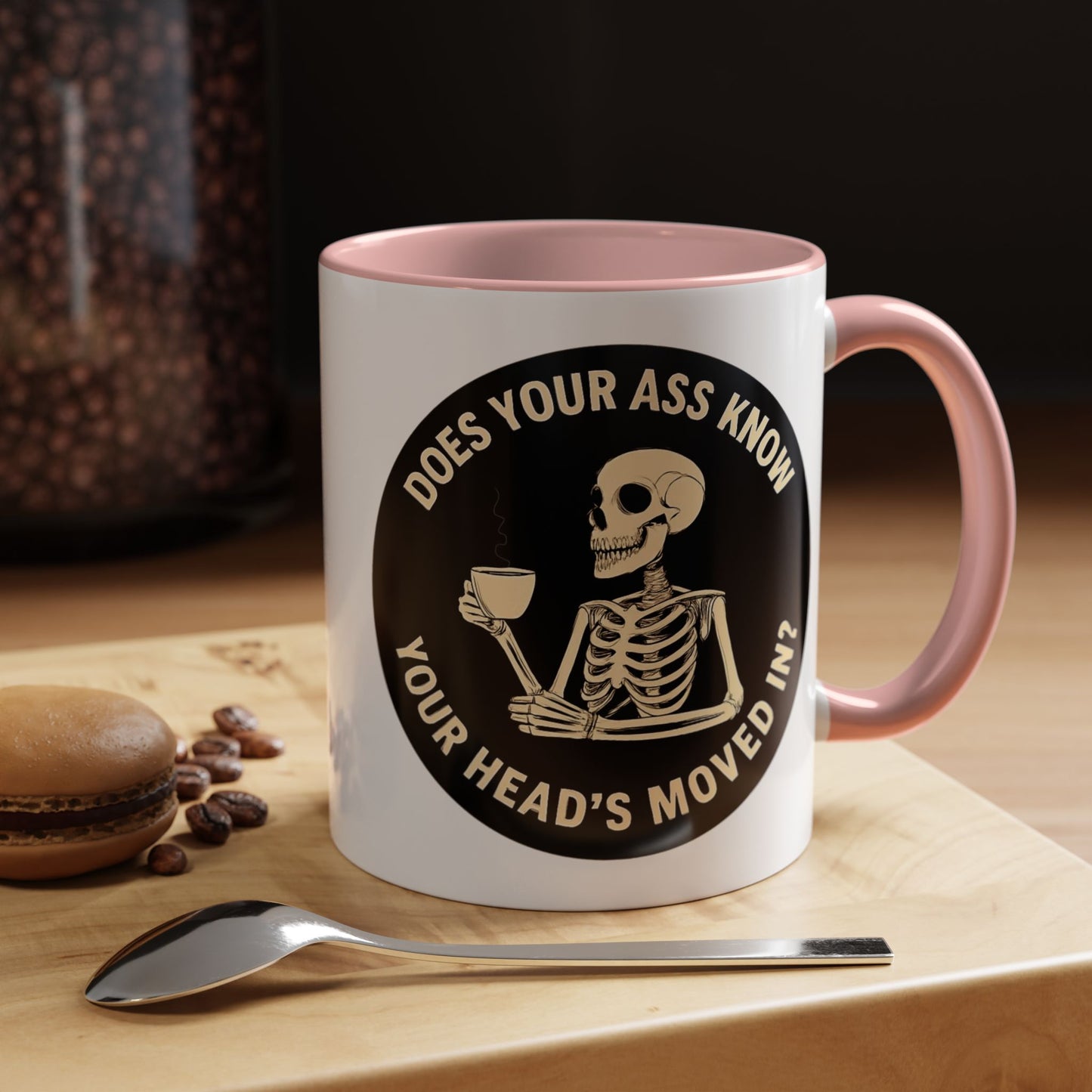 Funny Skeleton Coffee Mug - Whimsical Gift for Coffee Lovers, Halloween Decor, Unique Office Mug, Morning Motivation, Humorous Tea Cup