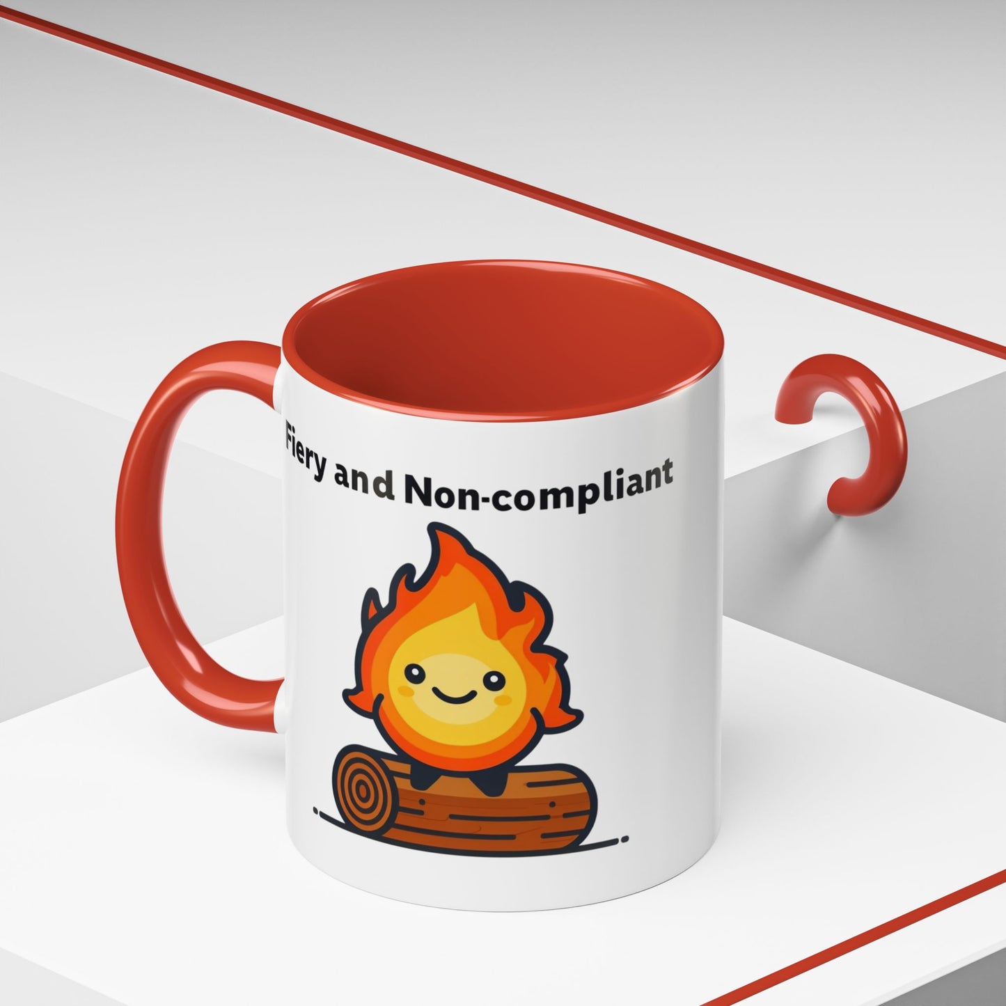 Fiery Coffee Mug | Fun Campfire Theme | Perfect Gift for Campers, Nature Lovers, Cozy Mornings, Birthdays, Holidays