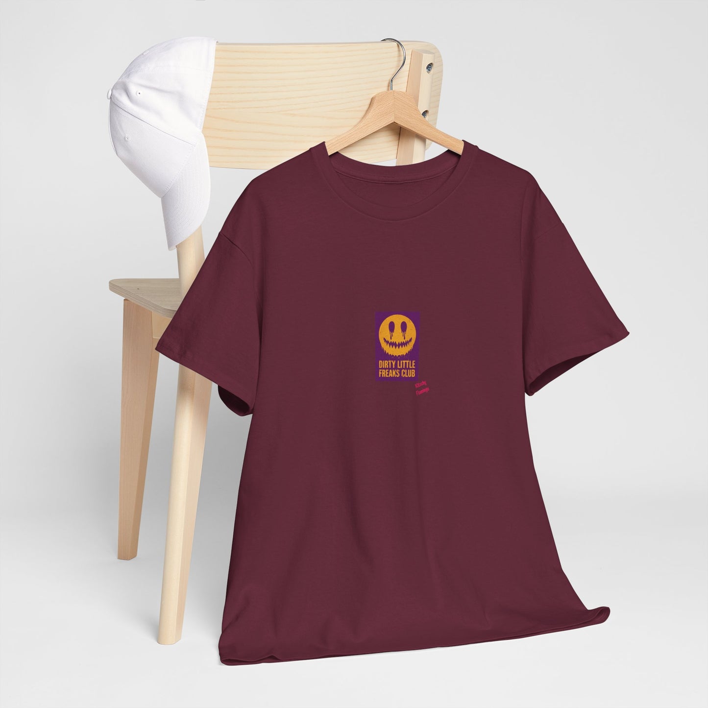 "Dirty Little Freaks Club" Unisex Heavy Cotton Tee, Casual Shirt, Graphic Tee, Trendy Outfit, Gift for Friends, Streetwear Essential