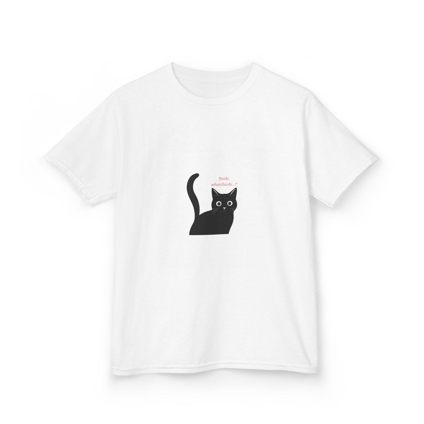 Cute Cat Kids T-Shirt, Funny Cat Tee, Pet Lover Gift, Children's Cotton Tee, Birthday Gift, Animal Lover Tee