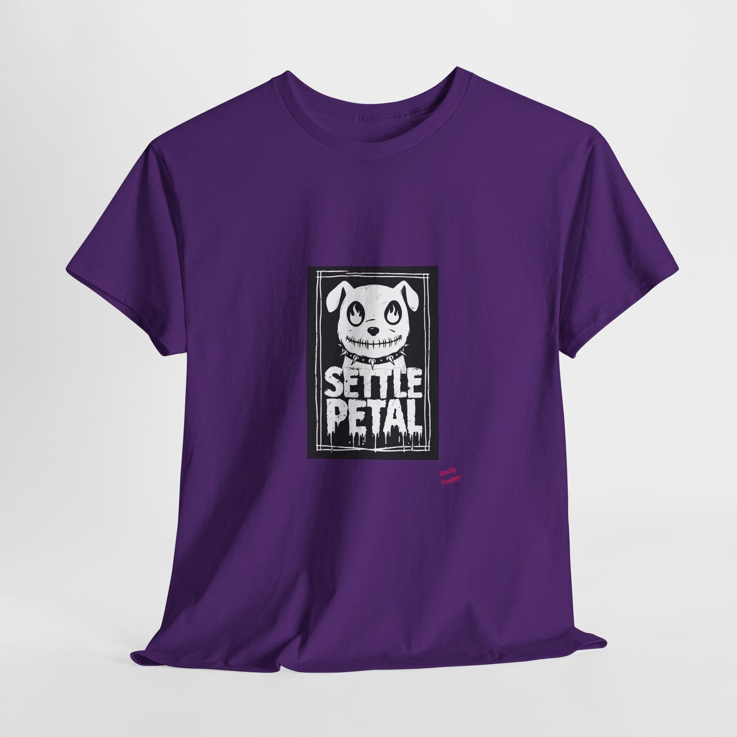 Settle Petal Dog Tee | Fun Unisex Cotton T-Shirt for Casual Wear