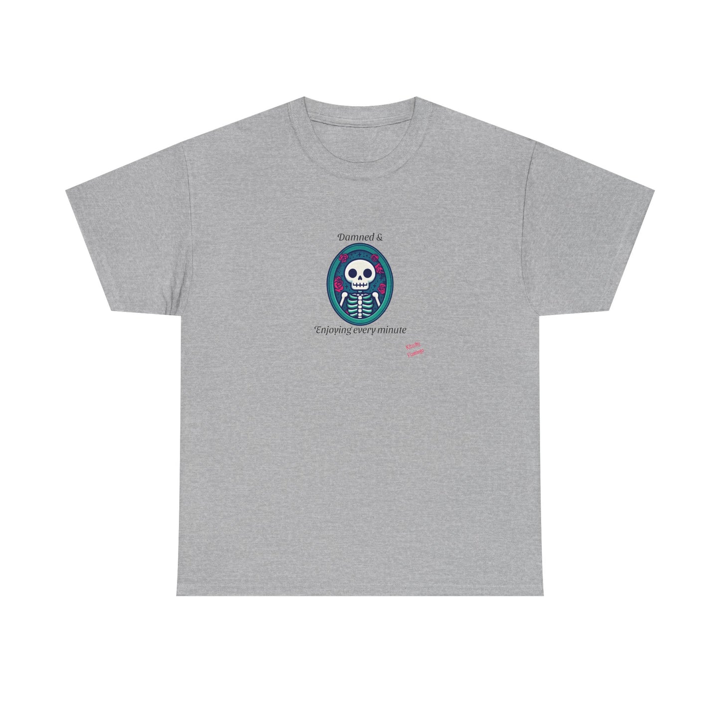 Skeleton Vibes Unisex Heavy Cotton Tee - Perfect for Halloween, Casual Wear, Gifts, Parties, and Trendy Outfits