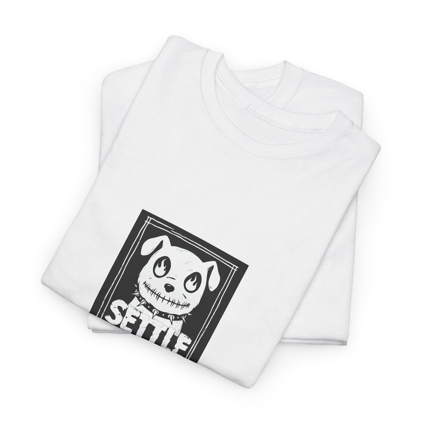 Settle Petal Dog Tee | Fun Unisex Cotton T-Shirt for Casual Wear