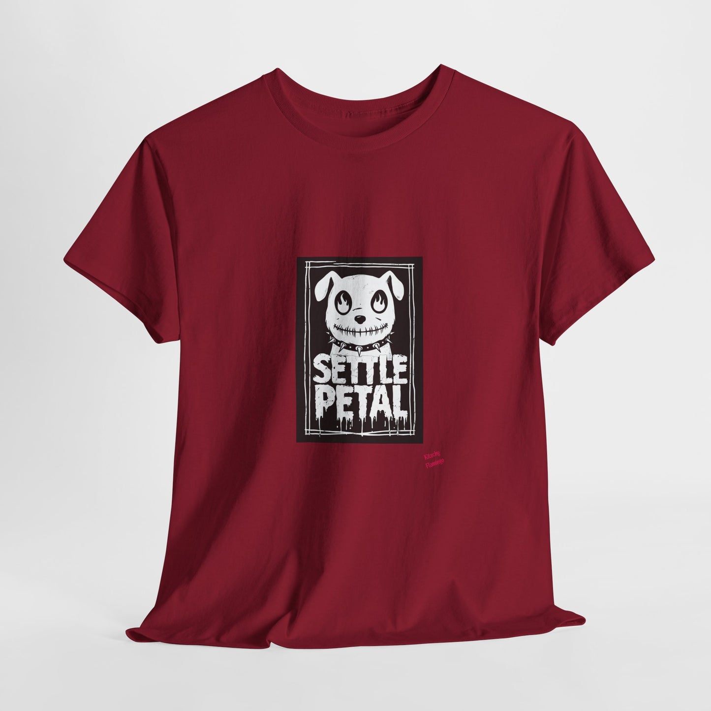 Settle Petal Dog Tee | Fun Unisex Cotton T-Shirt for Casual Wear
