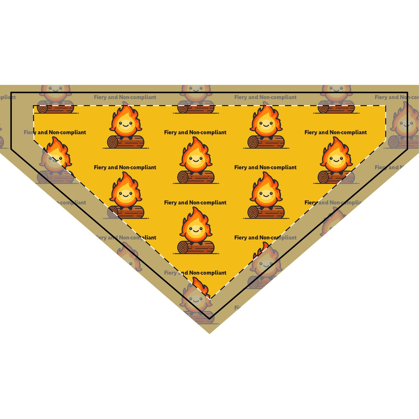 Fiery Clip-on Pet Bandana for Adventurous Pets, Cute Pet Accessory, Campfire Themed Dog Scarf, Fun Outdoor Pet Gear, Fire and [...]