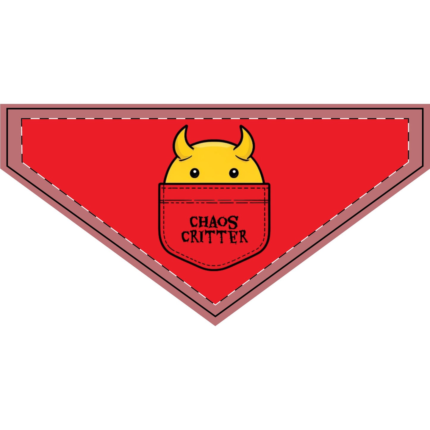 Chaos Critter Clip-on Pet Bandana | Fun Pet Accessory, Dog Bandana, Cat Bandana, Pet Costume, Holiday Gift