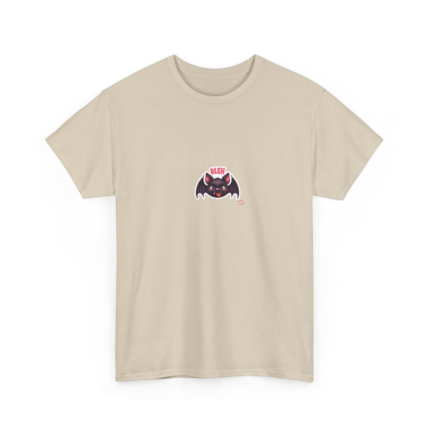 Cute Bat Graphic Unisex Heavy Cotton Tee, Halloween Shirt, Spooky Graphic Tee, Gift for Bat Lovers, Casual Wear, Fall Fashion