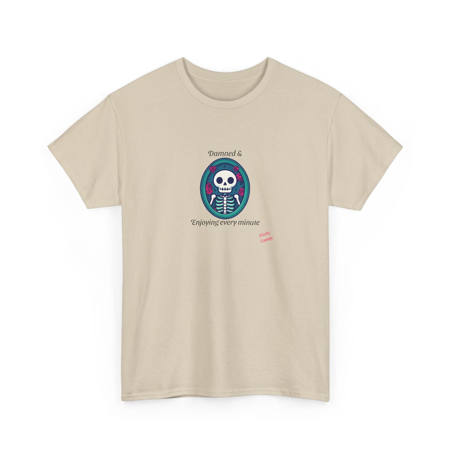 Skeleton Vibes Unisex Heavy Cotton Tee - Perfect for Halloween, Casual Wear, Gifts, Parties, and Trendy Outfits