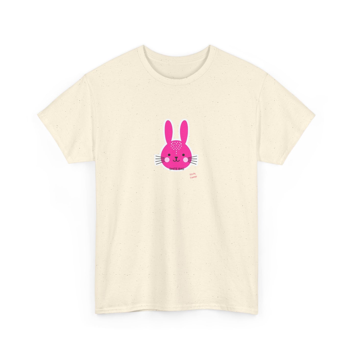 Sh*tebag Bunny Unisex Heavy Cotton Tee - Funny Graphic T-Shirt for Animal Lovers, Streetwear Fashion, Casual Wear, Lighthearted Style