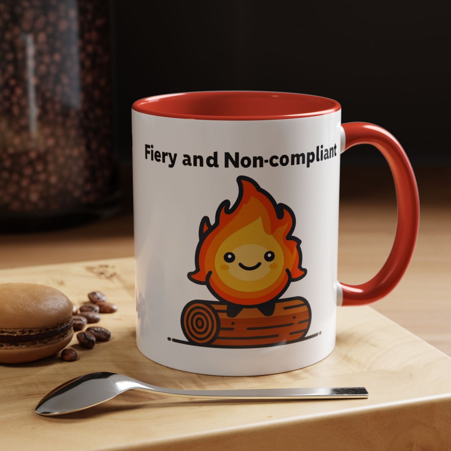 Fiery Coffee Mug | Fun Campfire Theme | Perfect Gift for Campers, Nature Lovers, Cozy Mornings, Birthdays, Holidays