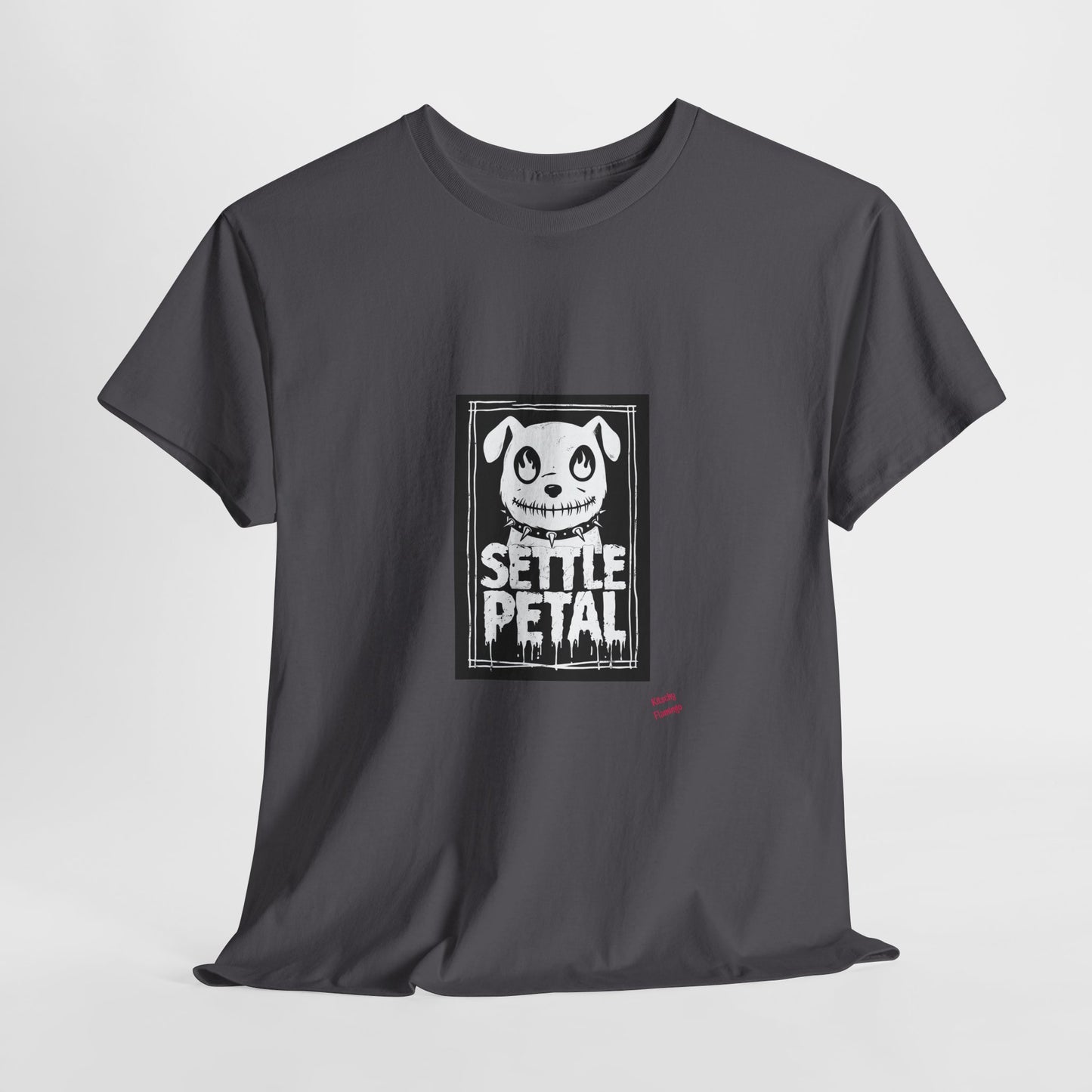 Settle Petal Dog Tee | Fun Unisex Cotton T-Shirt for Casual Wear