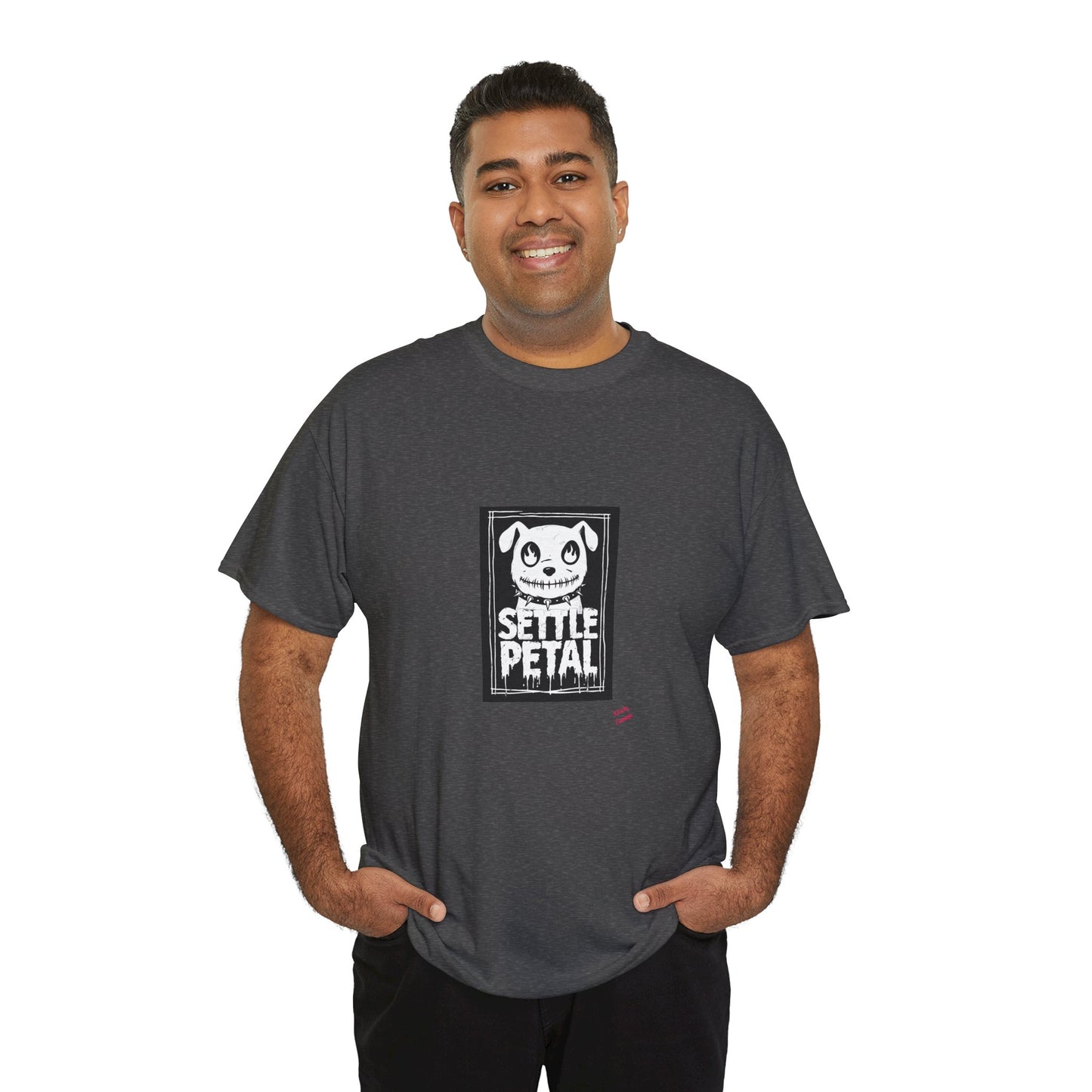 Settle Petal Dog Tee | Fun Unisex Cotton T-Shirt for Casual Wear