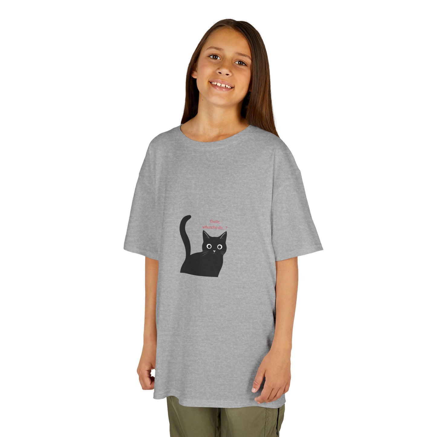 Cute Cat Kids T-Shirt, Funny Cat Tee, Pet Lover Gift, Children's Cotton Tee, Birthday Gift, Animal Lover Tee